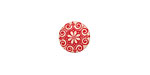 Lillypilly Red Scrolling Daisy Anodized Aluminum Disc 11mm, 24 gauge