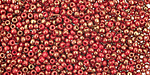 TOHO Gilded Marble Red Round 11/0 Seed Bead