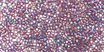 TOHO Transparent Rainbow Frosted Light Tanzanite Round 11/0 Seed Bead