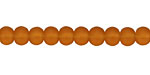 Brown Recycled Glass Rondelle 5x6mm