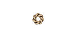 TierraCast Antique Gold (plated) Large Hole Twisted Heishi 2x7mm