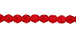 Czech Fire Polished Glass Siam Ruby Round 6mm
