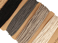 Shades of Onyx Hemp Twine 20 lb, 29.8 ft x 4 colors