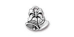 TierraCast Antique Silver (plated) Christmas Bells 16mm