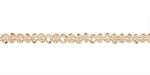 Sand Crystal Faceted Rondelle 3mm