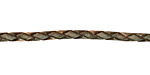 Antique Green Braided Leather Bolo Cord 3mm