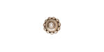 TierraCast Antique Silver (plated) Beaded Bead Cap 8mm