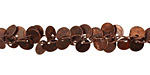 Antique Copper (plated) Dancing Coin Chain