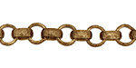 Antique Brass (plated) Patterned Rollo Chain