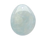 Tagua Nut Stonewashed Groovy Slice 25-35x30-42mm