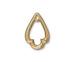 TierraCast Gold (plated) Trefoil Charm 16x24mm