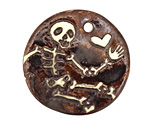 Earthenwood Studio Ceramic Skelly Pendant 35mm