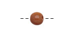 Tagua Nut Caramel Round 9mm