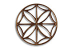 Vintaj Natural Brass Stained Glass Window 28mm