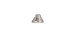 TierraCast Antique Silver (plated) Bell Flower Bead Cap 5x8mm