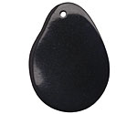 Tagua Nut Black Potato Chip 30-37x37-47mm