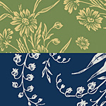 Nunn Design Stem & Navy Small Transfer Sheet