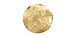 Brass Textured Wavy Coin 21mm