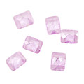Lilac Faceted Pillow (2 hole) 7x9mm