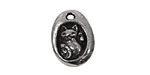 Green Girl Pewter Little Blessings Lucky Cat 15x19mm