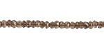 Smoky Quartz Faceted Rondelle 4mm