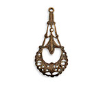 Vintaj Natural Brass Elegant Chandelier Drop 16x35mm