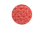 Lillypilly Red Reeds Anodized Aluminum Disc 25mm, 24 gauge