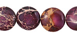 Purple Impression Jasper Puff Coin 16mm