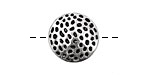 Pewter Textured Disk 17mm