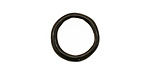 C-Koop Enameled Metal Black Large Ring 16-17mm
