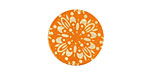 Lillypilly Orange Kaleidoscope Anodized Aluminum Disc 19mm, 24 gauge