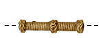 African Brass 3 Rope Tube 32-32x7mm