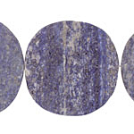Lapis (matte) Flat Freeform Coin 43-53x40-55mm
