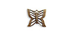 Vintaj Natural Brass Filigree Butterfly Charm 14x13mm