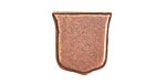 Nunn Design Antique Copper (plated) Crest Ensign Tag 17mm