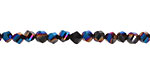 Metallic Cosmos & Jet Twisted Crystal 4-5mm