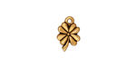 TierraCast Antique Gold (plated) 4-Leaf Clover 9x13mm
