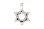 TierraCast Antique Silver (plated) Star of David Pendant 17x25mm
