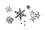 Winter Night Sky Rubber Stamp Set