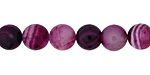 Purple Line Agate Faceted Round 10mm