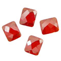 Poppy Faceted Pillow (2 hole) 10x12mm