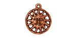 TierraCast Antique Copper (plated) Sunshine Charm 17x25mm