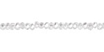 Clear Crystal Faceted Rondelle 3mm
