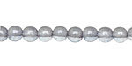 Czech Glass Luster Transparent Blue Round 6mm
