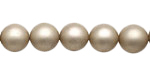 Champagne (matte) Shell Pearl Round 10mm