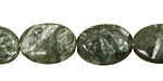 Seraphinite Flat Oval 18x13mm