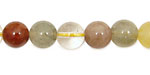 Rutilated Quartz (multi) Round 10mm