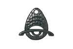TierraCast Gunmetal Hammered Toggle Clasp 22x16mm, 24mm bar