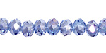 Light Sapphire AB Crystal Faceted Rondelle 8mm