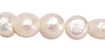 Pearly White Nugget (large hole) 11-15x12-15mm
